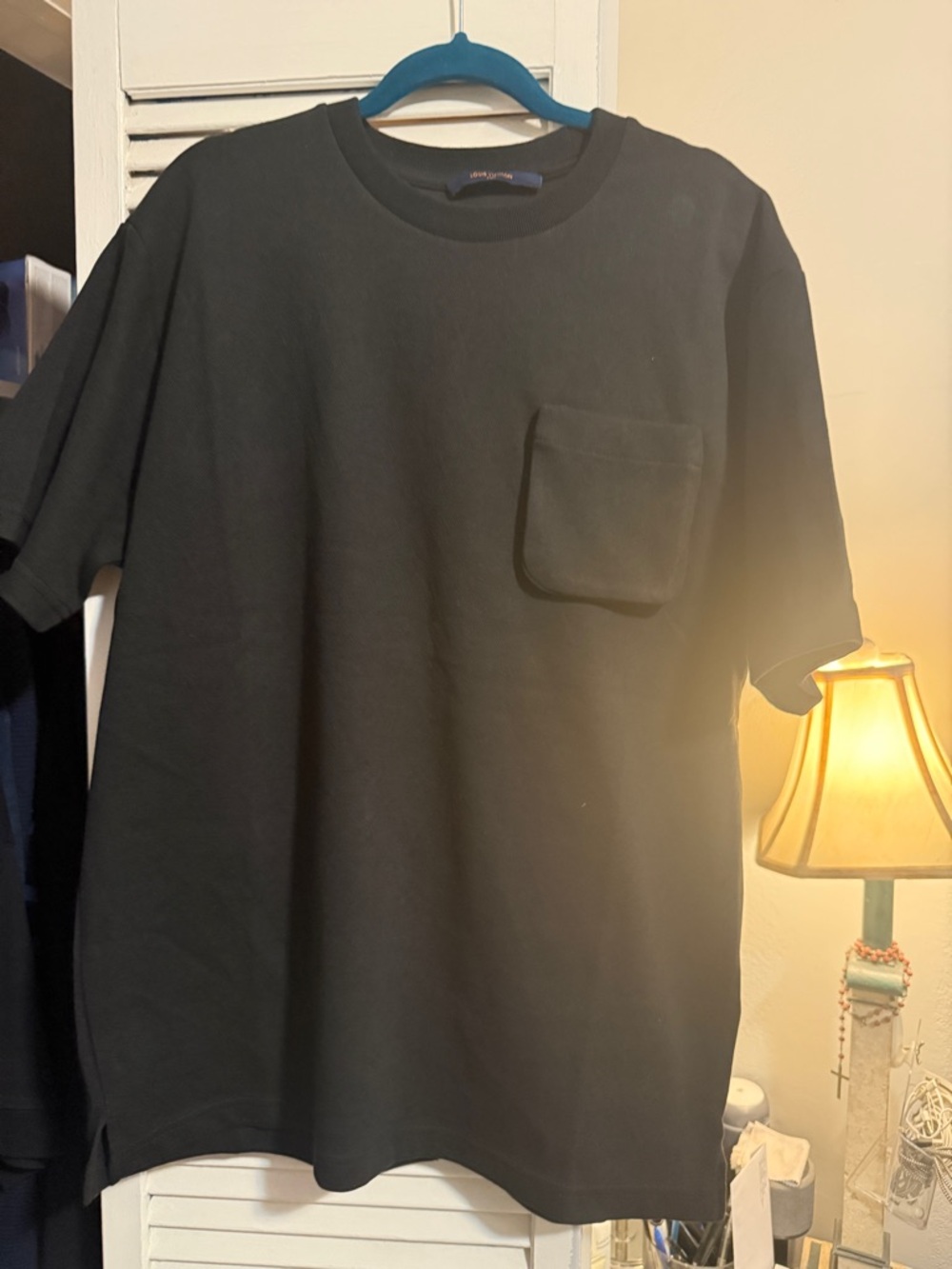 Louis Vuitton Black Short-Sleeve Pocket Tee